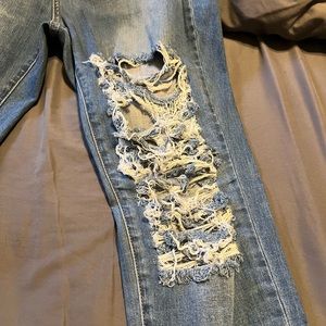 Fray What You Mean Flare Leg Jeans